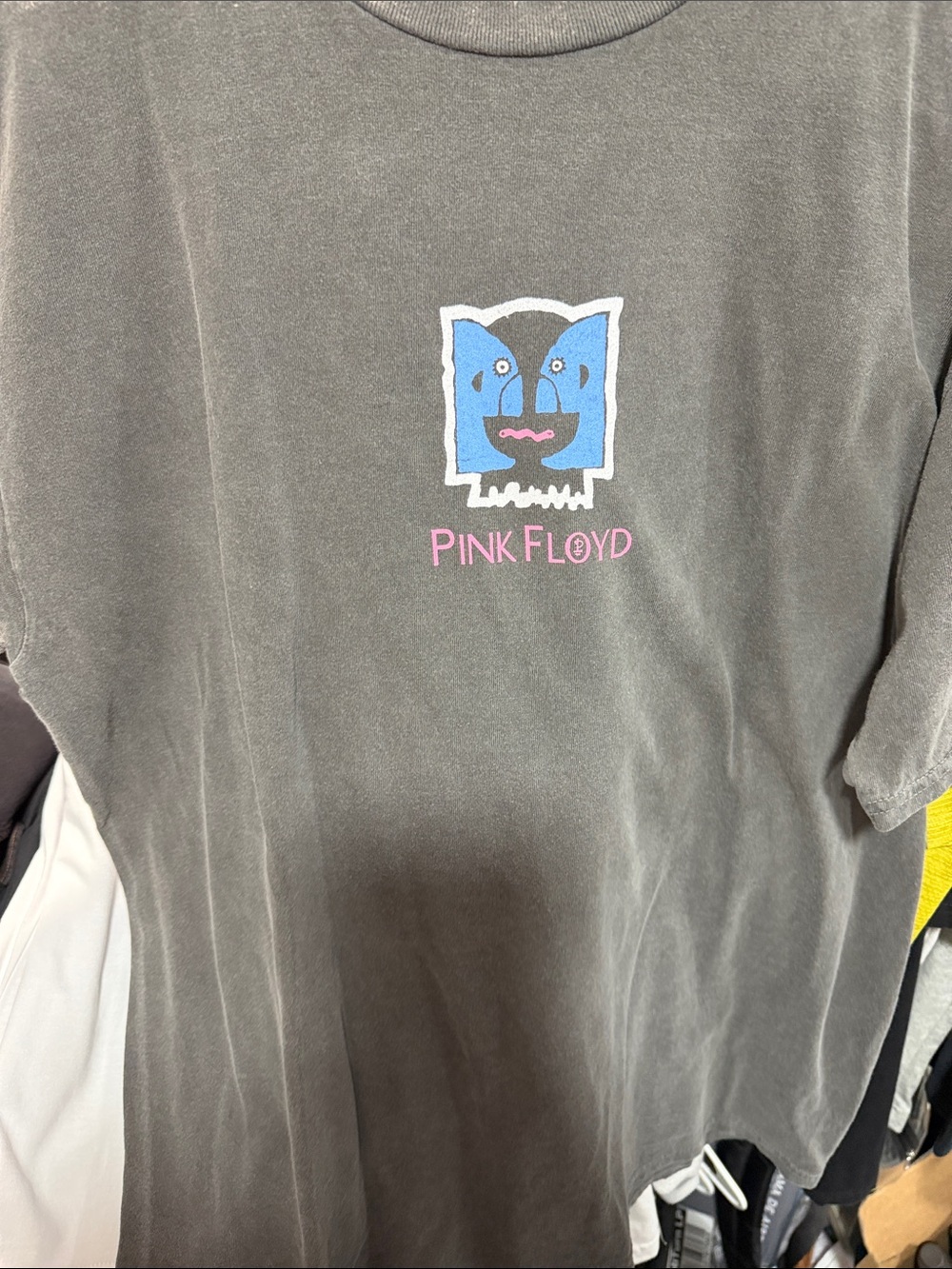 Pink Floyd Kids Graphic Tee in Charcoal with Blue Accent